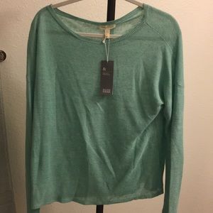 Eileen Fisher linen bateau neck top